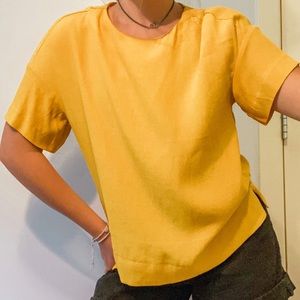 Mustard yellow H&M shirt